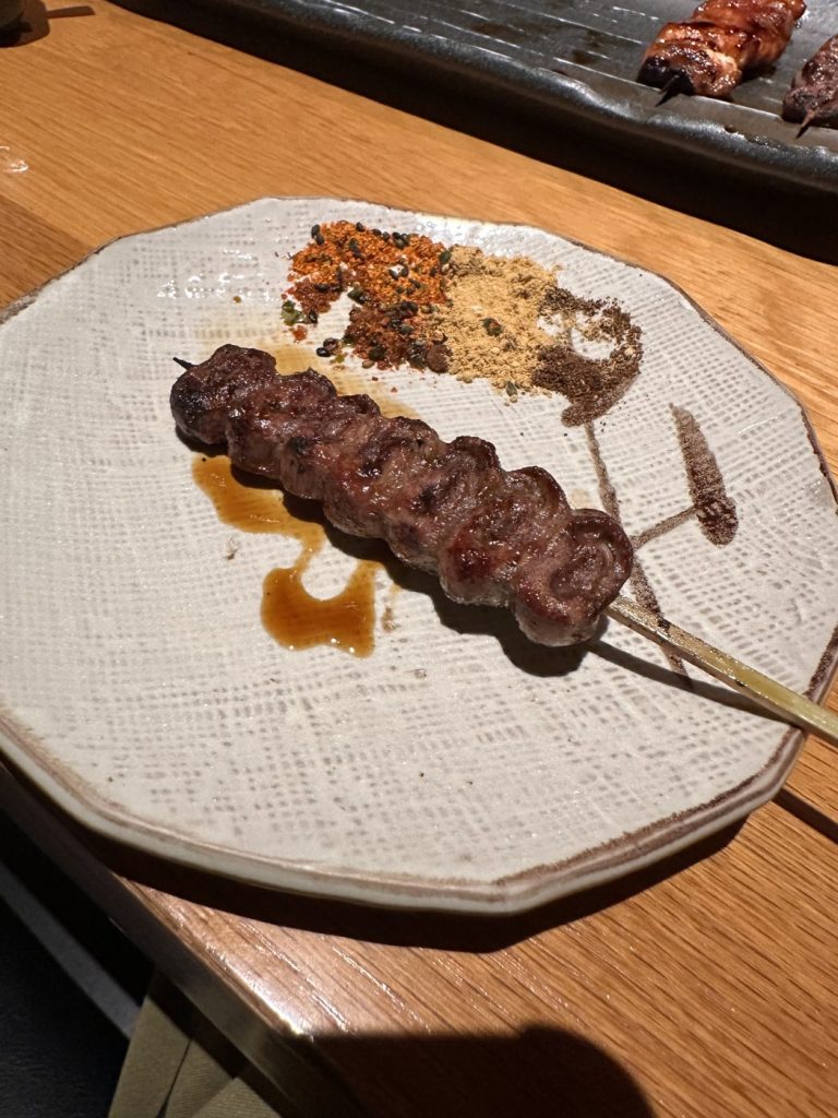 토리타마 하츠 닭심장 꼬치와 양념